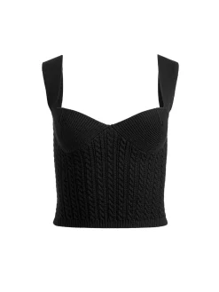 Alice and Olivia CROP TOPS*ADRIANNA KNIT CORSET