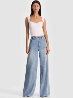 Alice and Olivia CROP TOPS*ADRIANNA KNIT CORSET