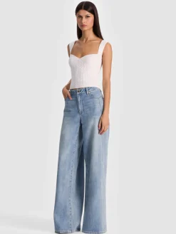 Alice and Olivia CROP TOPS*ADRIANNA KNIT CORSET