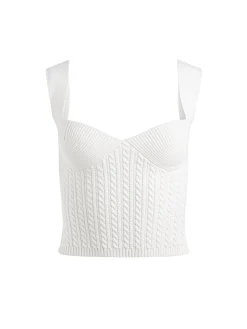 Alice and Olivia CROP TOPS*ADRIANNA KNIT CORSET