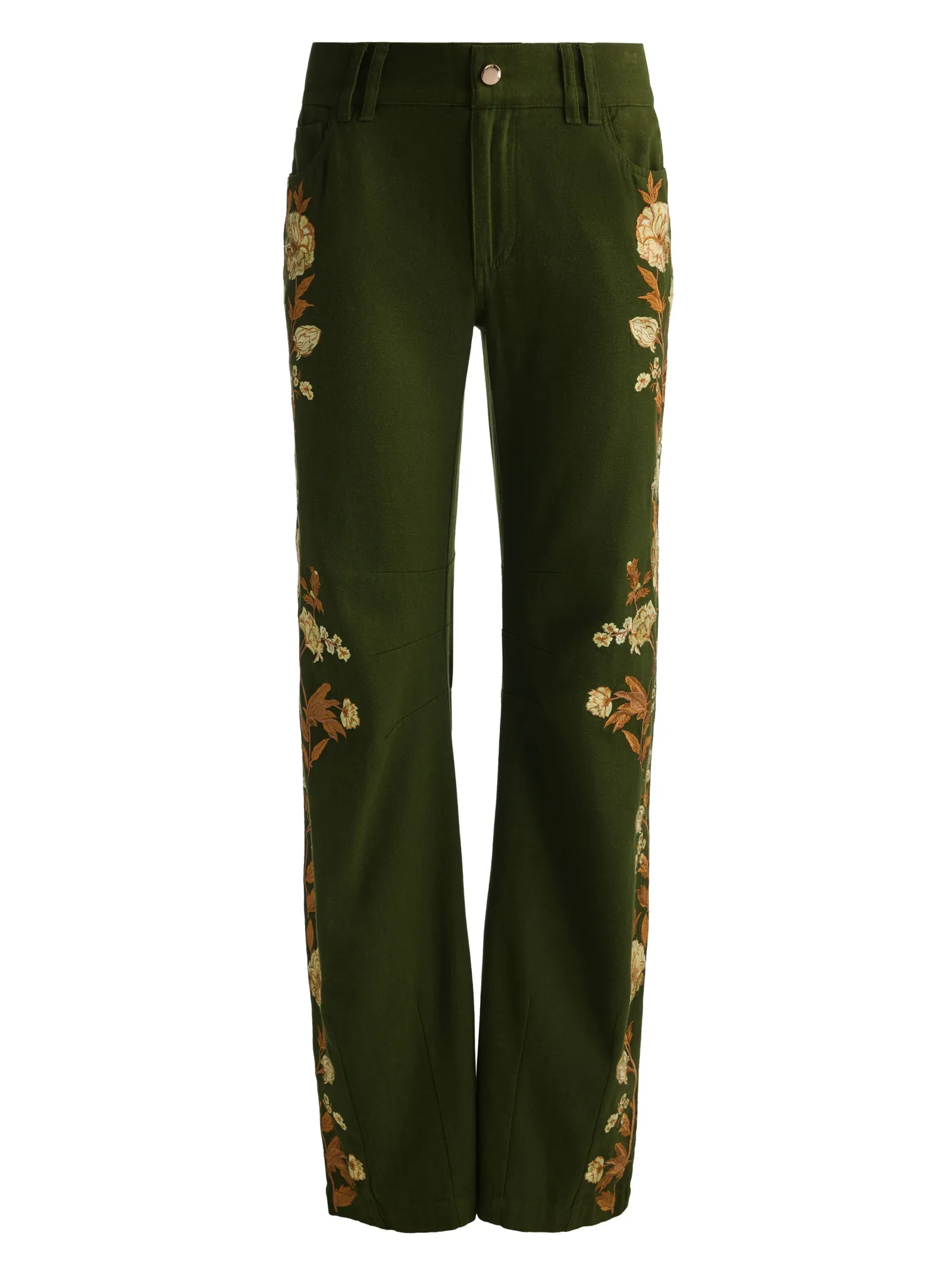 Alice and Olivia ANDREW PANT|JADE MESH BUTTON DOWN*AKERS EMBROIDERED PANT