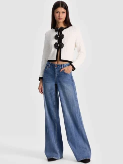 Alice and Olivia CARDIGANS*AKIRA BOW CARDIGAN