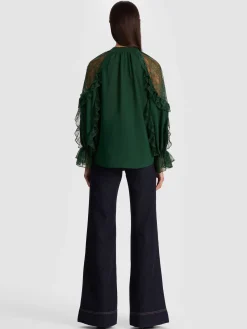 Alice and Olivia BLOUSES*ALEENA LACE BLOUSE