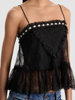 Alice and Olivia TANKS*ALESSIA LACE TOP