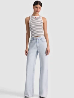 Alice and Olivia TANKS*ALLEN EMBROIDERED TANK TOP