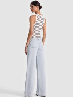 Alice and Olivia TANKS*ALLEN EMBROIDERED TANK TOP