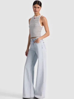 Alice and Olivia TANKS*ALLEN EMBROIDERED TANK TOP