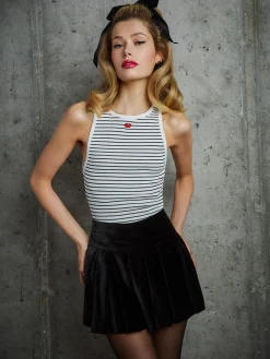 Alice and Olivia TANKS*ALLEN EMBROIDERED TANK TOP