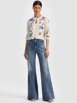 Alice and Olivia CARDIGANS*ANDERSON CROCHET CARDIGAN