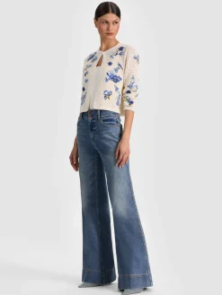 Alice and Olivia CARDIGANS*ANDERSON CROCHET CARDIGAN