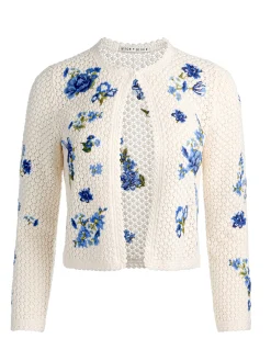 Alice and Olivia CARDIGANS*ANDERSON CROCHET CARDIGAN