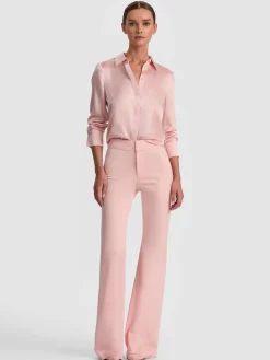 Alice and Olivia ANDREW PANT|JADE MESH BUTTON DOWN*ANDREW PANT