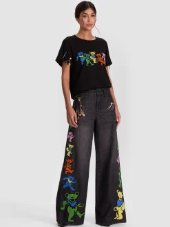 Alice and Olivia JEANS*A+O X GRATEFUL DEAD AMAZING JEAN