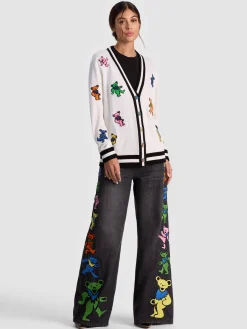 Alice and Olivia CARDIGANS*A+O X GRATEFUL DEAD BRADFORD CARDIGAN