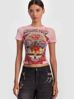 Alice and Olivia CROP TOPS*A+O X GRATEFUL DEAD TESS TEE