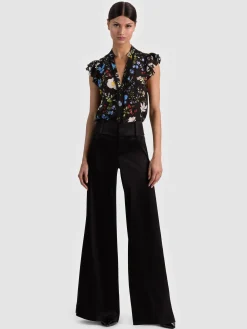 Alice and Olivia BLOUSES*ARLETTE SILK BLOUSE