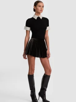 Alice and Olivia PULLOVERS*ASTER COLLARED PULLOVER
