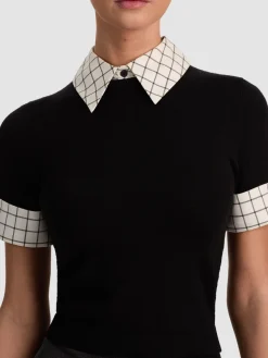 Alice and Olivia PULLOVERS*ASTER COLLARED PULLOVER
