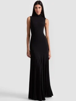Alice and Olivia MAXI*AUGUSTA OPEN BACK MAXI DRESS