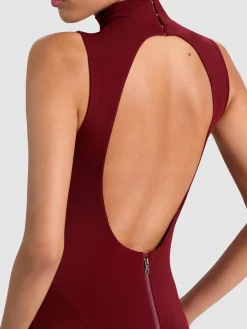 Alice and Olivia MAXI*AUGUSTA OPEN BACK MAXI DRESS