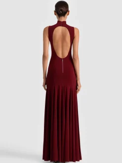 Alice and Olivia MAXI*AUGUSTA OPEN BACK MAXI DRESS