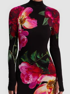 Alice and Olivia MAXI*AUGUSTA OPEN BACK MAXI DRESS