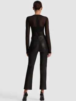 Alice and Olivia BODYSUITS*BANDEAU LONG SLEEVE BODYSUIT