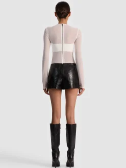 Alice and Olivia BODYSUITS*BANDEAU LONG SLEEVE BODYSUIT