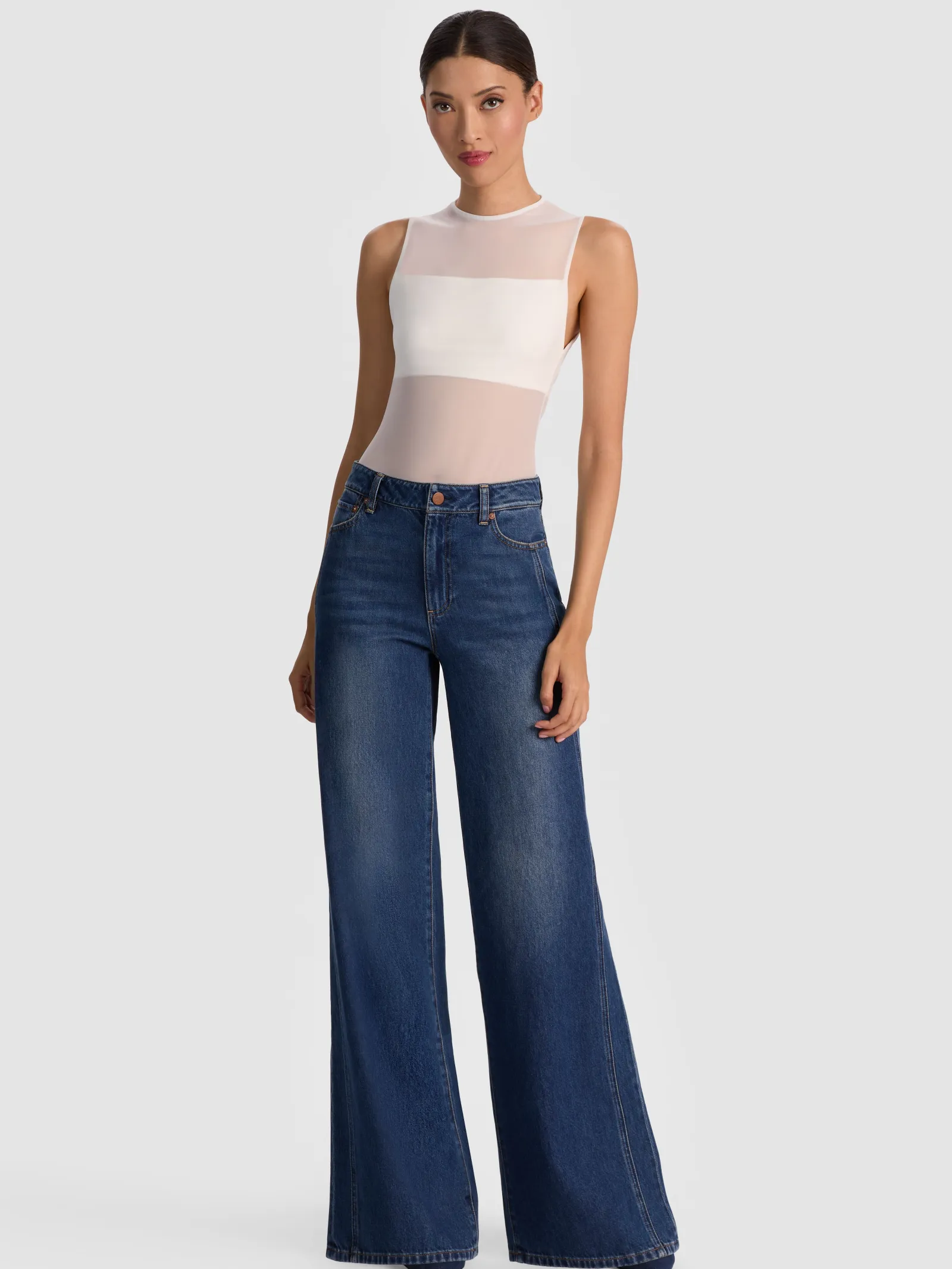 Alice and Olivia BODYSUITS*BANDEAU SLEEVELESS BODYSUIT