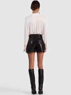 Alice and Olivia SHORTS*BAYLOR VEGAN CORSET SHORT