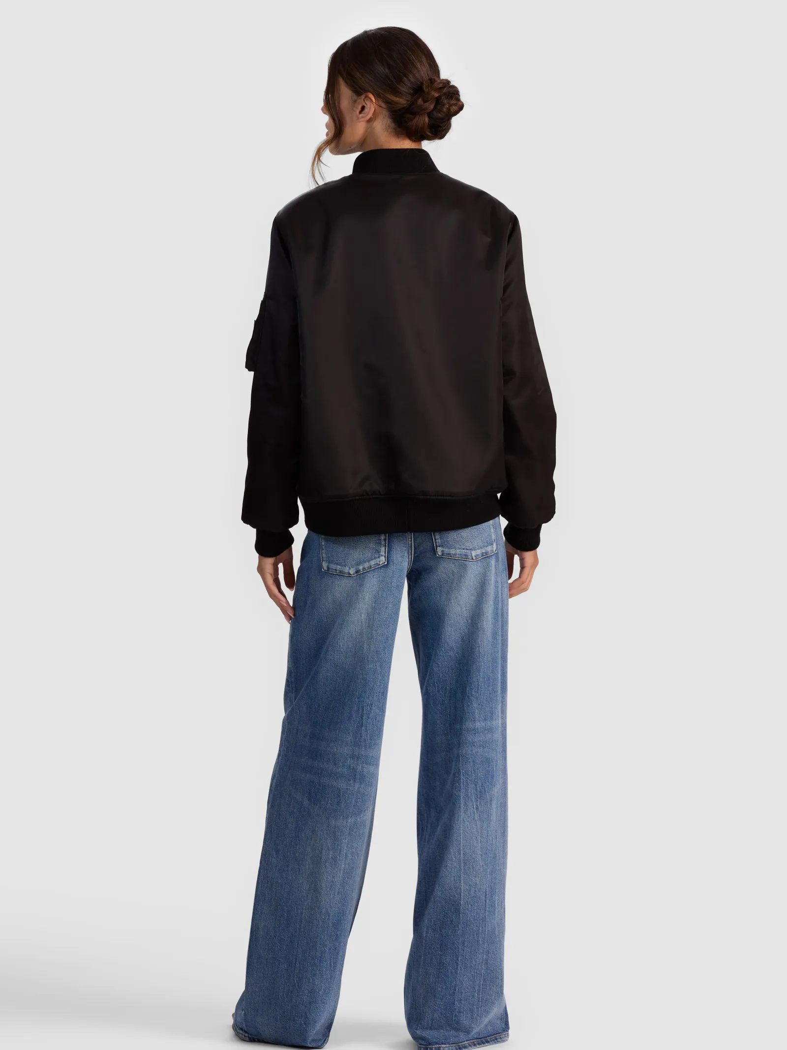 Alice and Olivia ANDREW PANT|JADE MESH BUTTON DOWN*BECKY REVERSIBLE FAUX FUR BOMBER JACKET
