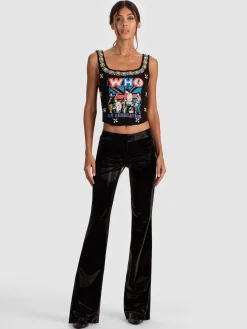 Alice and Olivia VEGAN*BELLA VEGAN BOOTCUT PANT