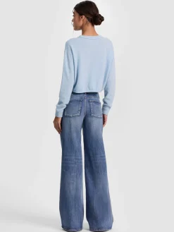 Alice and Olivia PULLOVERS*BERNETTA CROPPED CASHMERE PULLOVER