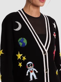 Alice and Olivia CARDIGANS*BRADLEY SPACE STACEFACE CARDIGAN