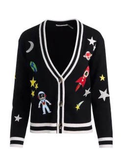 Alice and Olivia CARDIGANS*BRADLEY SPACE STACEFACE CARDIGAN