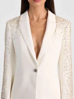 Alice and Olivia BLAZERS*BREANN EMBELLISHED FITTED BLAZER