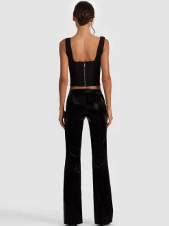 Alice and Olivia CROP TOPS*BRESLIN BAND TEE CORSET