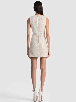 Alice and Olivia MINI*CADE EMBELLISHED TWEED MINI DRESS