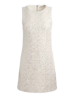 Alice and Olivia MINI*CADE EMBELLISHED TWEED MINI DRESS