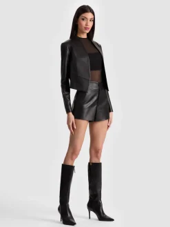 Alice and Olivia SHORTS*CADY LEATHER SHORT