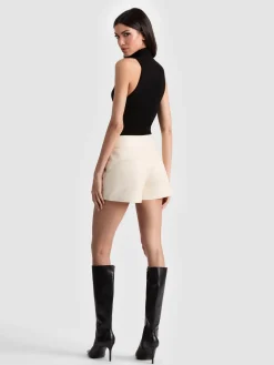 Alice and Olivia SHORTS*CADY LEATHER SHORT
