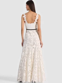 Alice and Olivia MAXI*CALLA LACE MAXI DRESS