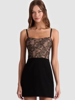 Alice and Olivia MINI*CARLA LACE CORSET MINI DRESS
