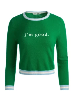 Alice and Olivia PULLOVERS*CAROLANN CASHMERE SHRUNKEN PULLOVER