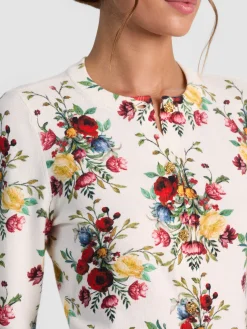 Alice and Olivia CARDIGANS*CARSON PRINTED CARDIGAN