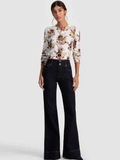 Alice and Olivia CARDIGANS*CARSON PRINTED CARDIGAN