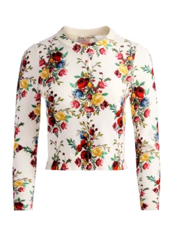 Alice and Olivia CARDIGANS*CARSON PRINTED CARDIGAN