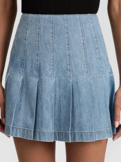 Alice and Olivia MINI*CARTER DENIM SKIRT
