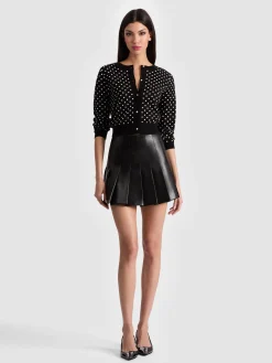 Alice and Olivia MINI*CARTER VEGAN SKIRT