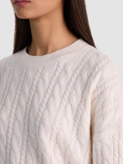 Alice and Olivia PULLOVERS*CECILIE CASHMERE CABLEKNIT PULLOVER